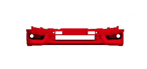 яяБампер 54901 нижний (Технотрон)  (накладка) красный Ruby red МВ3626