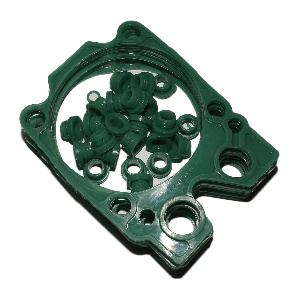 яяРТИ головки блока из 3-х (силикон) зеленый ЕВРО