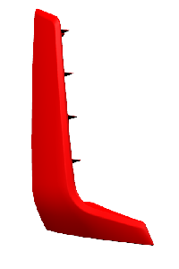 яяОбтекатель боковой передний правый (Технотрон) белый АК-1112