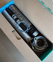 Шкворень 53205 полный сбор (шкворень,втулки,подшипник,шайбы) на одну ось (РИФ)