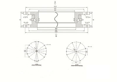 Круг поворотный 12т (г. Ставрополь) усиленный (10 отв.х 12 отв.) (полка 15мм)