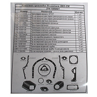 яяМАЗ Р/к прокладок на двигатель  ЯМЗ-236 М-2 (паронит) (ЯЗТО)