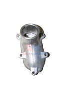 Патрубок 130  в сборе (хомут+прокладка)