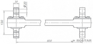 яяШтанга реактивная RAL 9005 (РОСТАР)