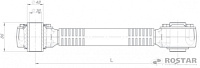 яяШтанга реактивная нерегулируемая передняя L=425 (РОСТАР)аналог9693-2919240-01 и 635.2019010-10