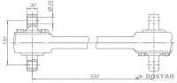 яяШтанга реактивная 2-х опорная (РОСТАР) на 4308