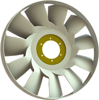 Крыльчатка радиатора с обечайкой (704) мм (MAXIPOWER) (аналог Технотрон 21-167)